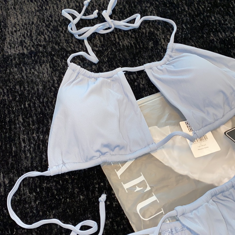 Zaful Light Blue String Bikini Set - Picture 2 of 3